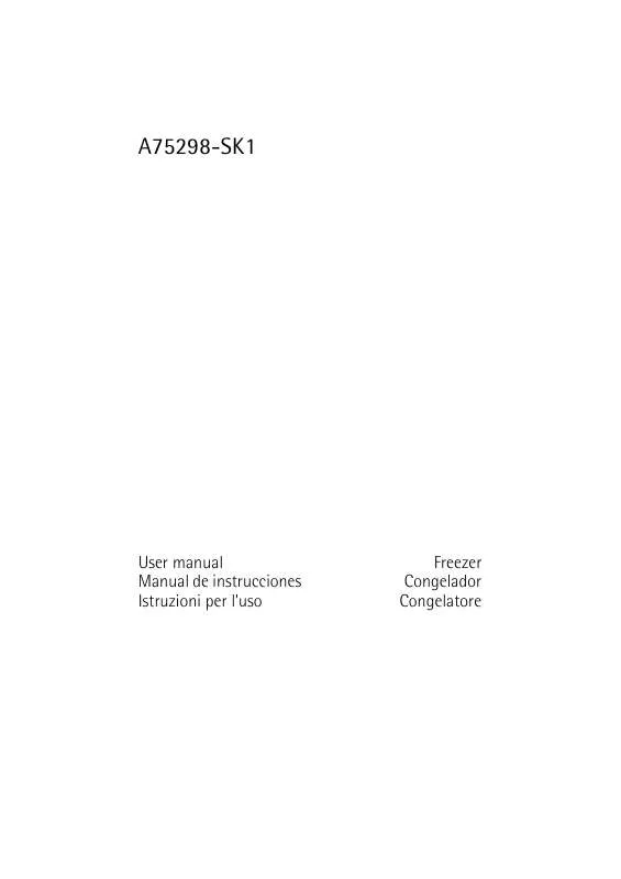Mode d'emploi AEG-ELECTROLUX A75298SK1