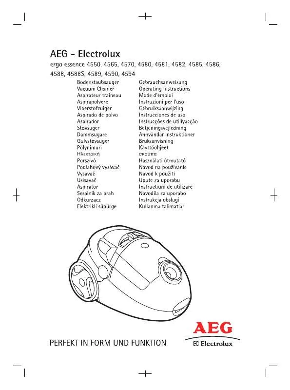 Mode d'emploi AEG-ELECTROLUX AE4594