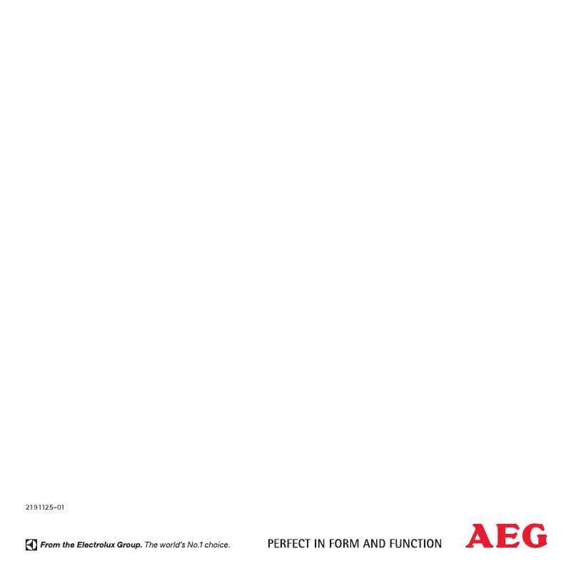 Mode d'emploi AEG-ELECTROLUX AV1110