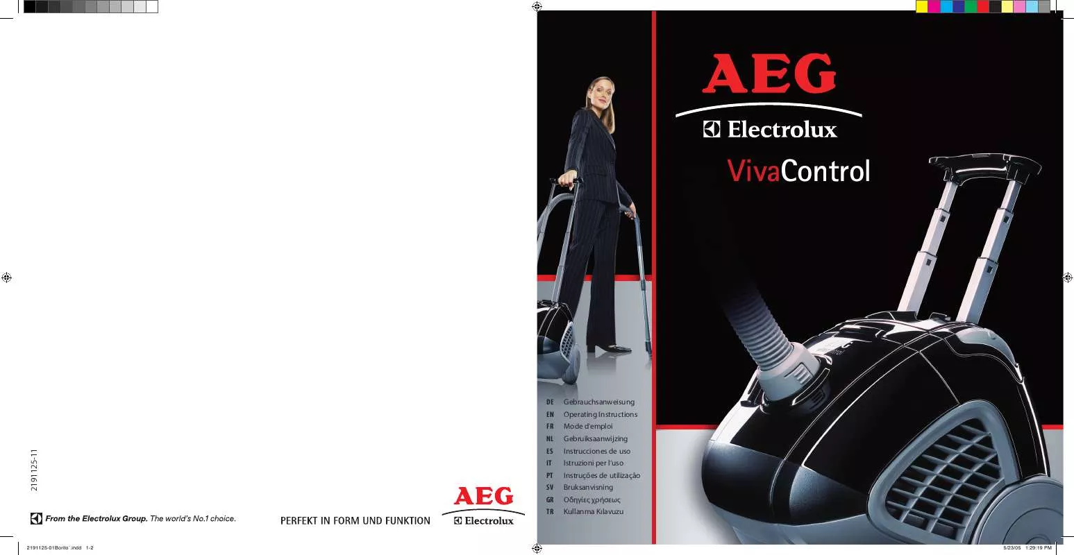 Mode d'emploi AEG-ELECTROLUX AVC1171