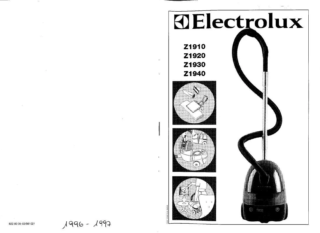 Mode d'emploi AEG-ELECTROLUX CLARIOZ1920