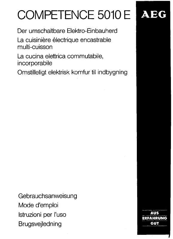 Mode d'emploi AEG-ELECTROLUX COMP. 5010E-B CH