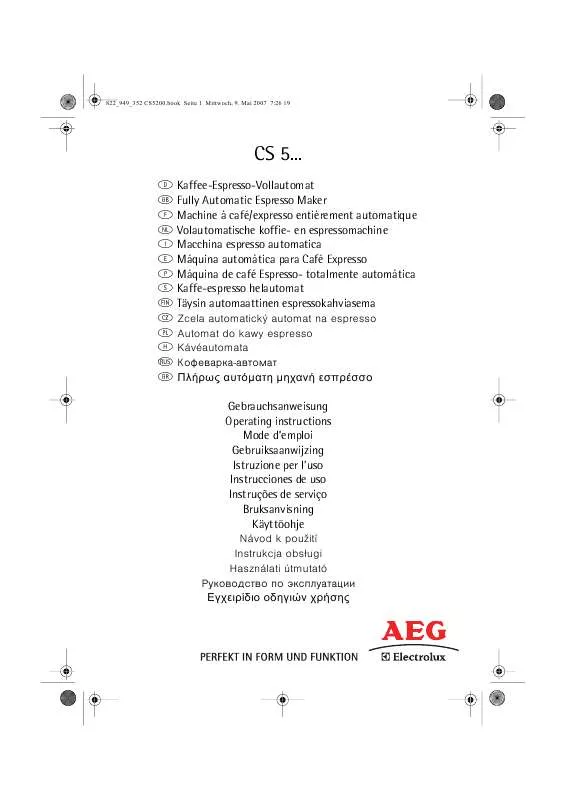 Mode d'emploi AEG-ELECTROLUX CS5000