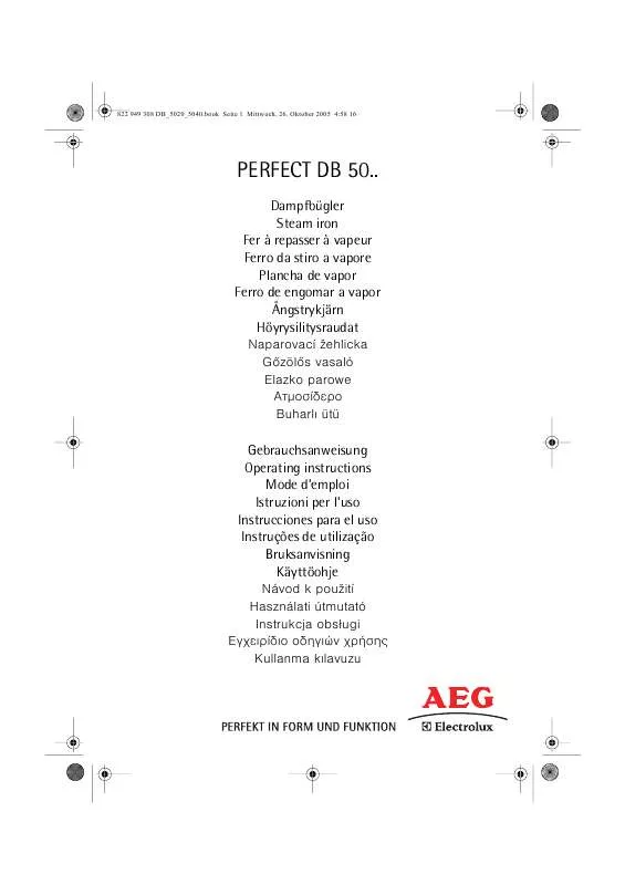 Mode d'emploi AEG-ELECTROLUX DB5040