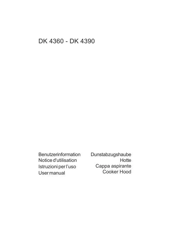 Mode d'emploi AEG-ELECTROLUX DK4360-M