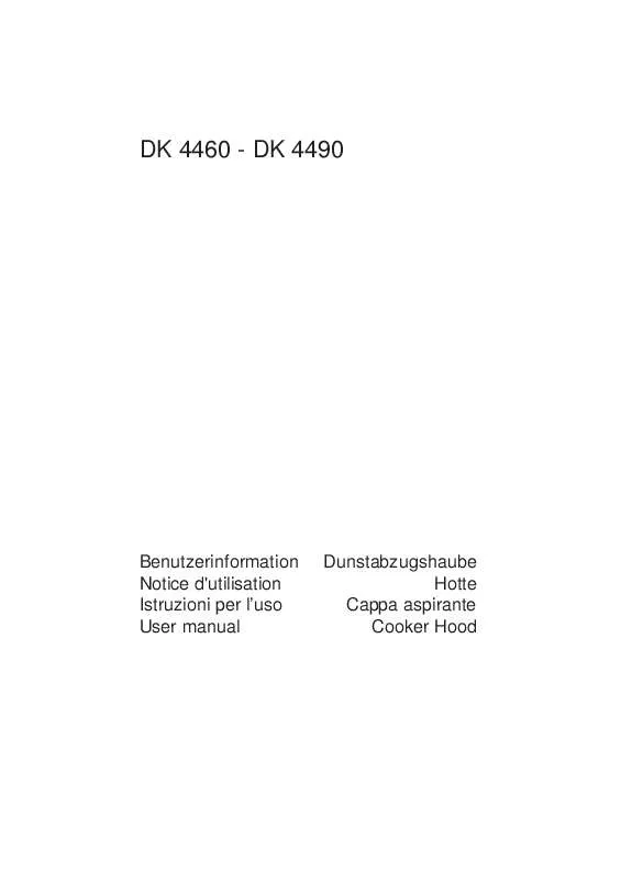 Mode d'emploi AEG-ELECTROLUX DK4460-M