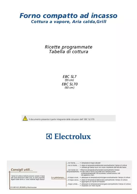 Mode d'emploi AEG-ELECTROLUX EBC SL7