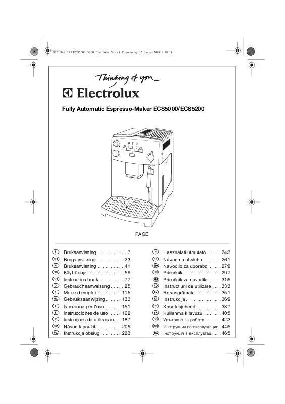Mode d'emploi AEG-ELECTROLUX ECS5200