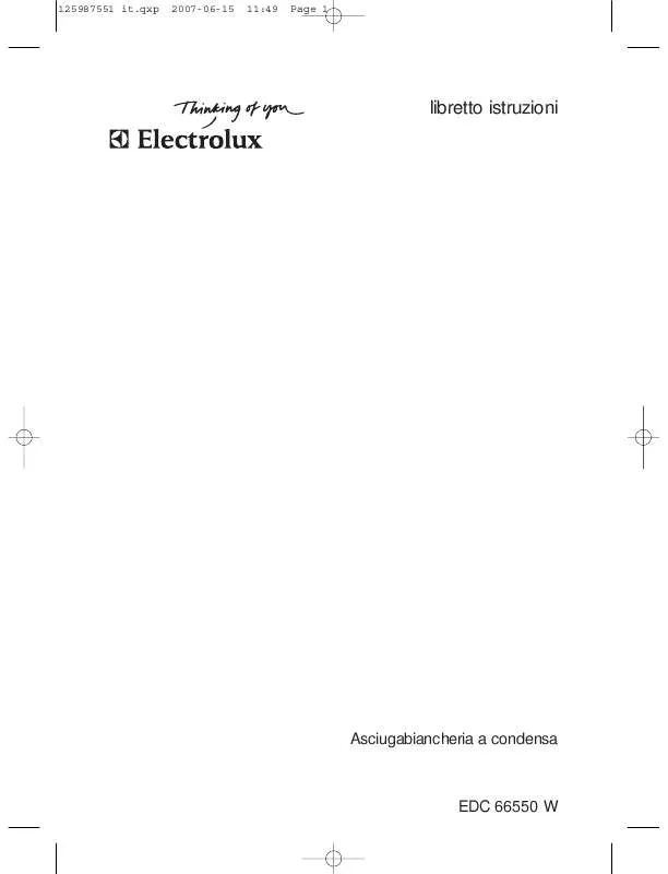 Mode d'emploi AEG-ELECTROLUX EDC66550W