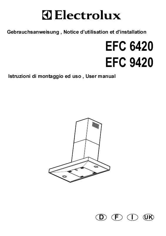 Mode d'emploi AEG-ELECTROLUX EFC9420X