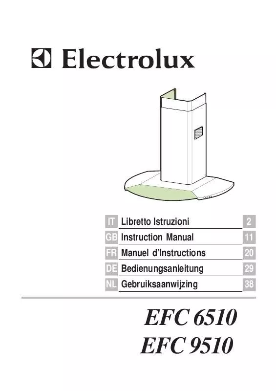 Mode d'emploi AEG-ELECTROLUX EFC9510XCH