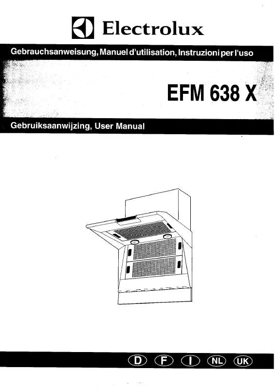 Mode d'emploi AEG-ELECTROLUX EFM638X