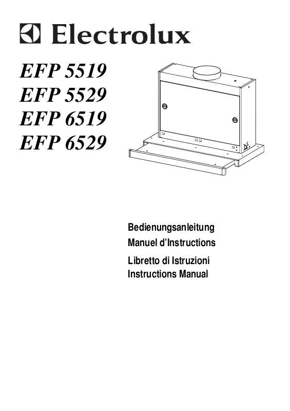 Mode d'emploi AEG-ELECTROLUX EFP6519