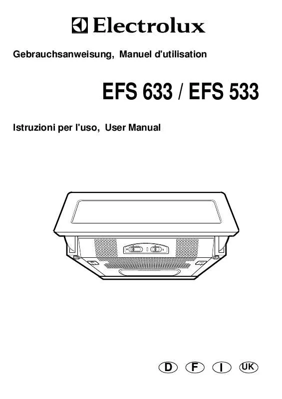 Mode d'emploi AEG-ELECTROLUX EFS533