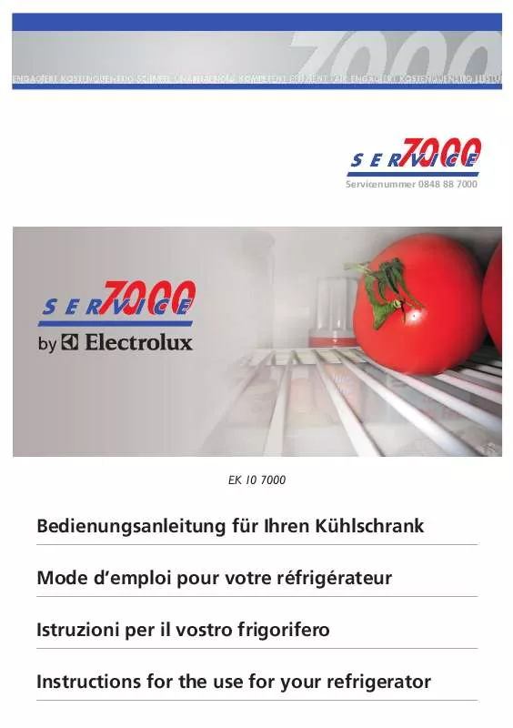 Mode d'emploi AEG-ELECTROLUX EK107000