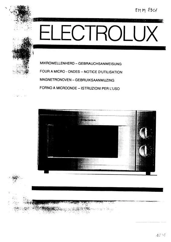 Mode d'emploi AEG-ELECTROLUX EMM2301