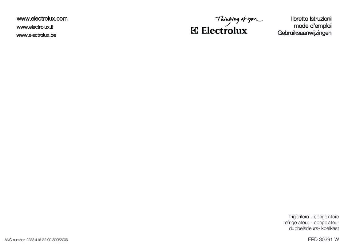 Mode d'emploi AEG-ELECTROLUX ERD30391W
