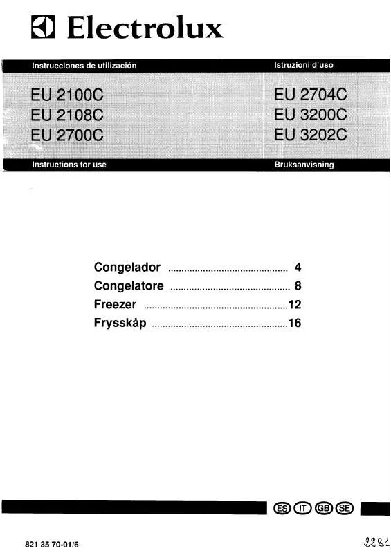 Mode d'emploi AEG-ELECTROLUX EU2108C