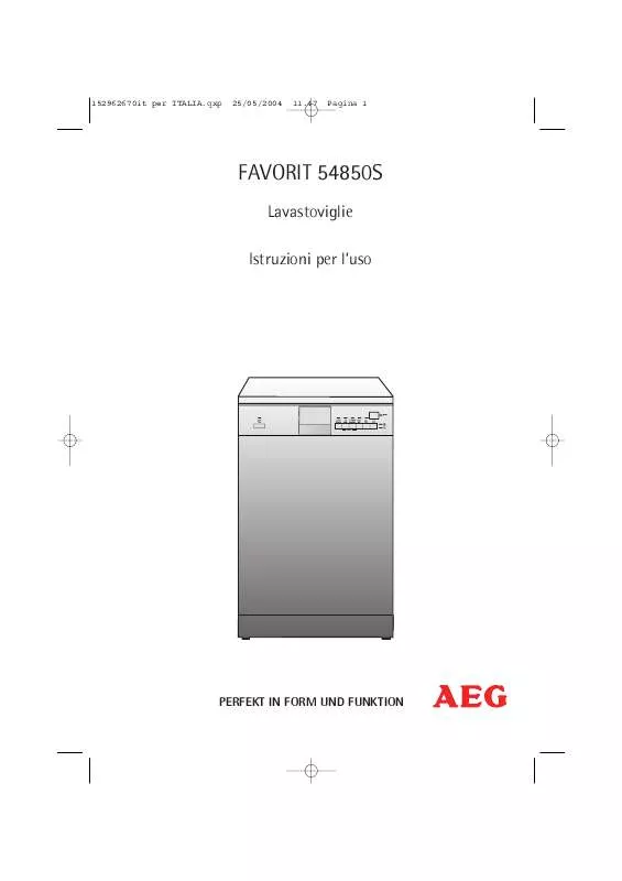 Mode d'emploi AEG-ELECTROLUX F54850S