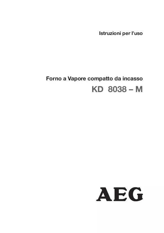 Mode d'emploi AEG-ELECTROLUX KD8038-M