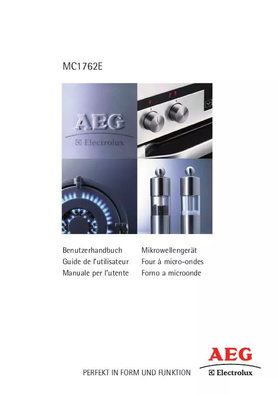 Mode d'emploi AEG-ELECTROLUX MC 1762 EB