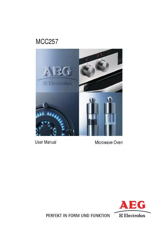 Mode d'emploi AEG-ELECTROLUX MCC257-M