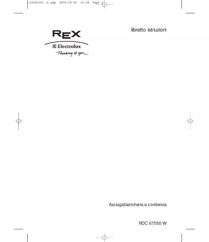 Mode d'emploi AEG-ELECTROLUX RDC67550W