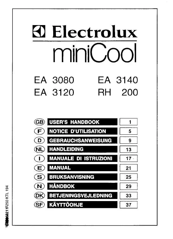 Mode d'emploi AEG-ELECTROLUX RH200D