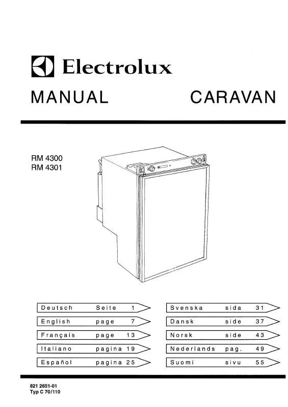 Mode d'emploi AEG-ELECTROLUX RM4301