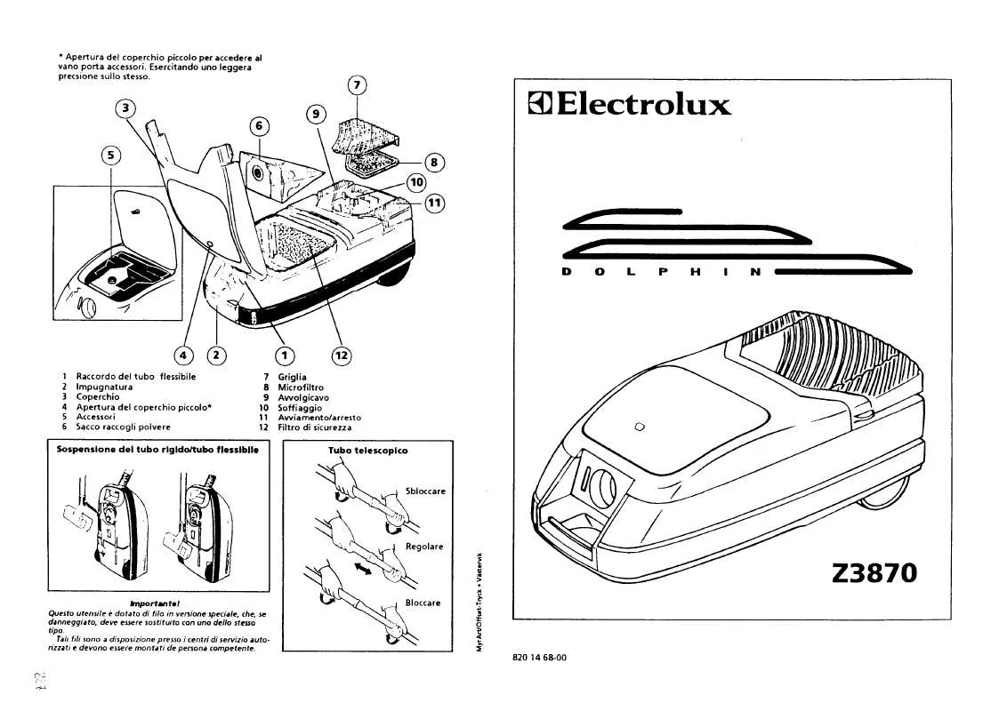 Mode d'emploi AEG-ELECTROLUX Z3870