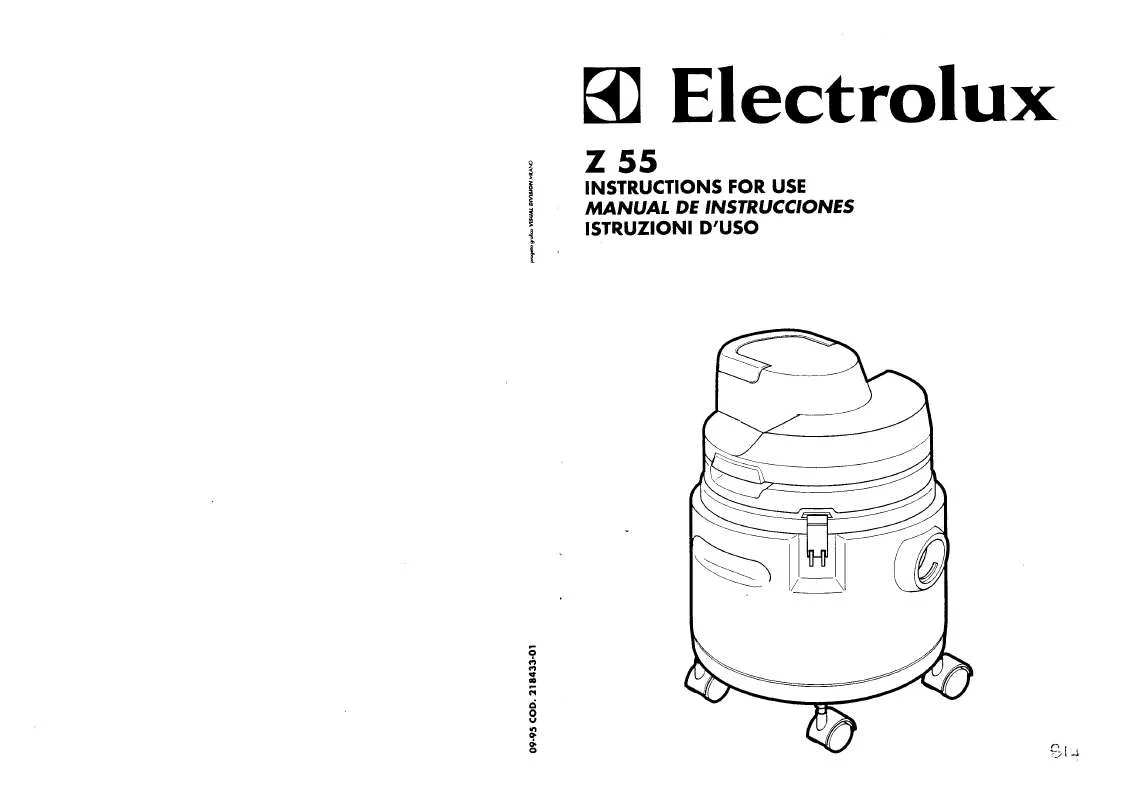 Mode d'emploi AEG-ELECTROLUX Z55
