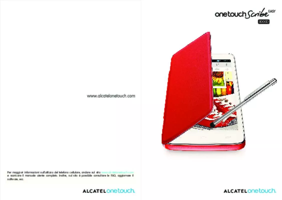 Mode d'emploi ALCATEL ONE TOUCH SCRIBE EASY