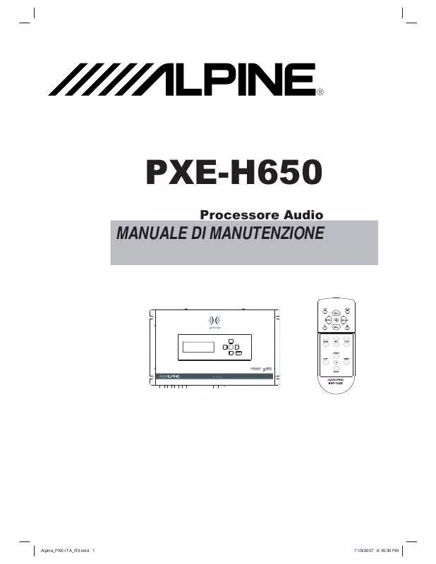 Mode d'emploi ALPINE PXE-H650