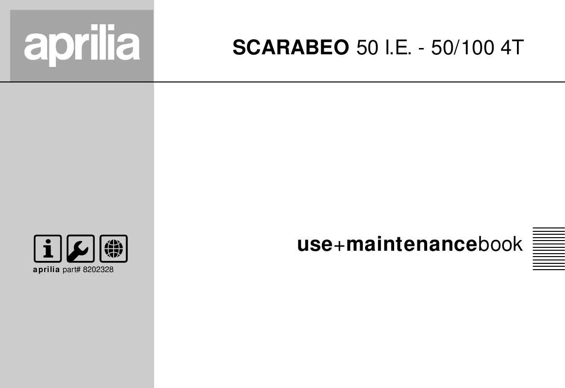 Mode d'emploi APRILIA SCARABEO 50 I.E-50