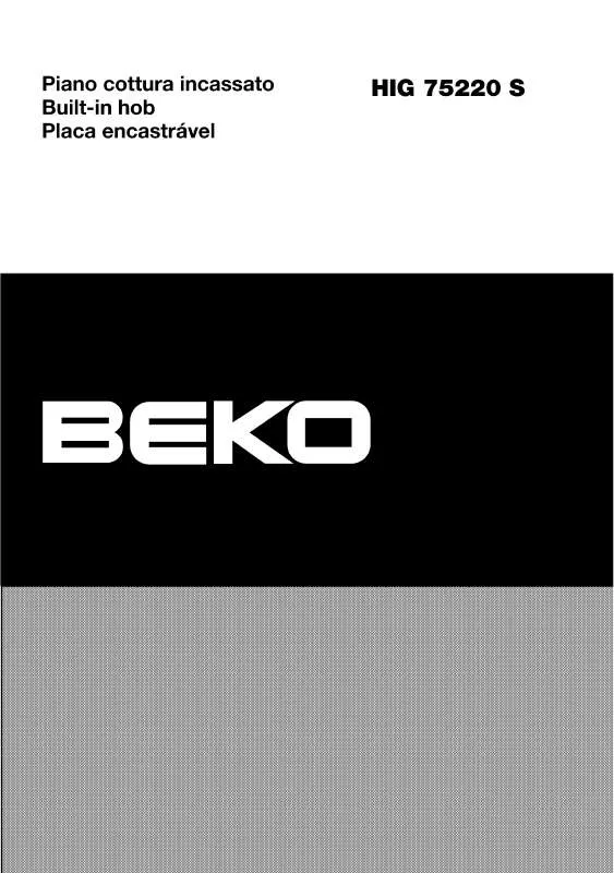 Mode d'emploi BEKO HIG 75220 S