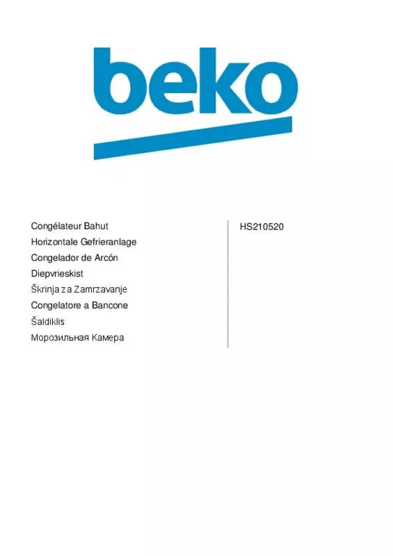 Mode d'emploi BEKO HS210520