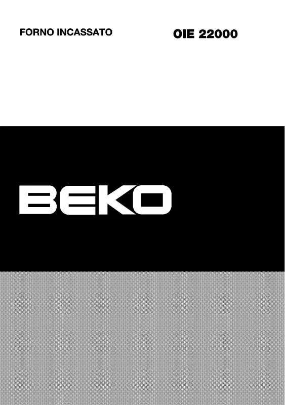 Mode d'emploi BEKO OIE 22000