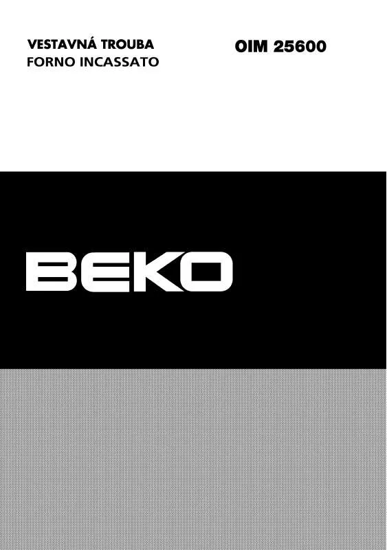 Mode d'emploi BEKO OIM 25600