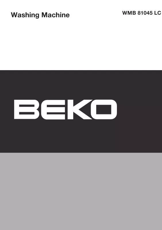 Mode d'emploi BEKO WMB 81045 LC