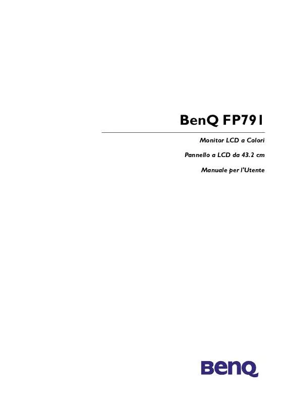 Mode d'emploi BENQ FP791
