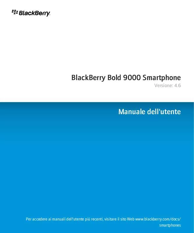 Mode d'emploi BLACKBERRY BOLD 9000 SMARTPHONE