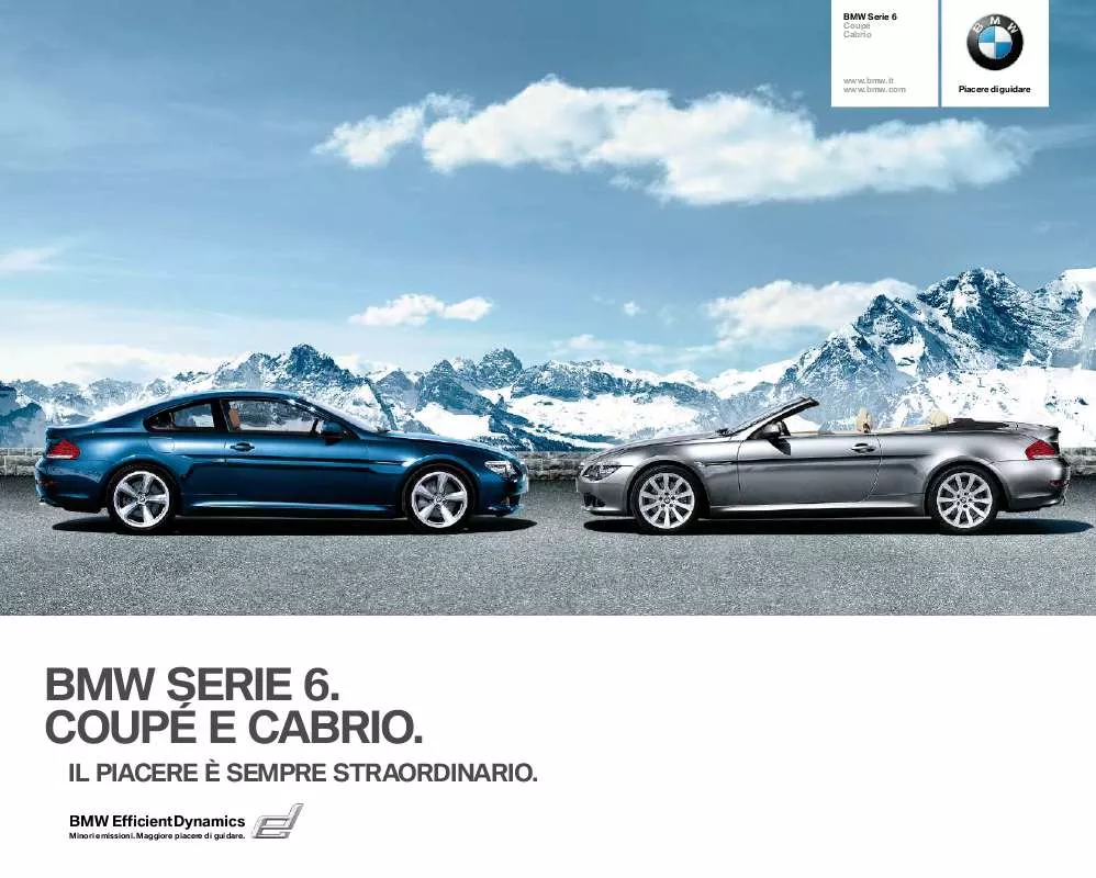 Mode d'emploi BMW 635D CABRIO