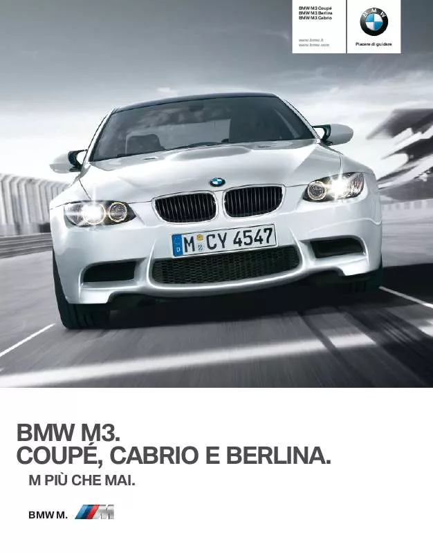 Mode d'emploi BMW M3 CABRIO