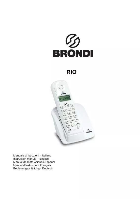 Mode d'emploi BRONDI RIO