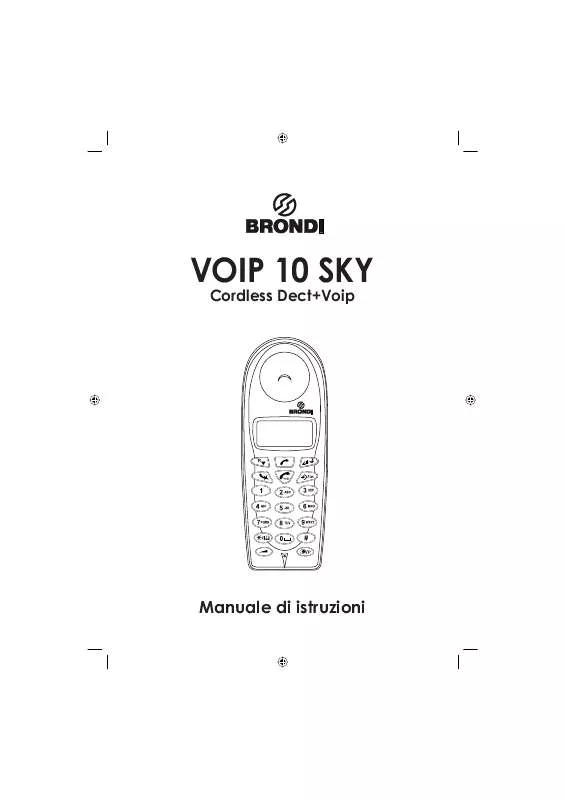 Mode d'emploi BRONDI VOIP-10 SKY