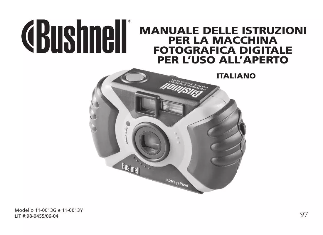Mode d'emploi BUSHNELL OUTDOOR CAMERA 11-0013 ITALIAN