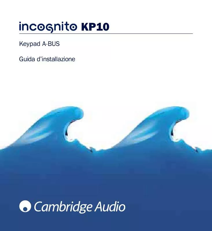 Mode d'emploi CAMBRIDGE AUDIO INCOGNITO KP10
