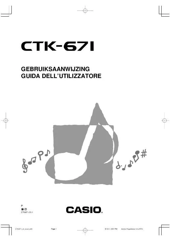 Mode d'emploi CASIO CTK-671