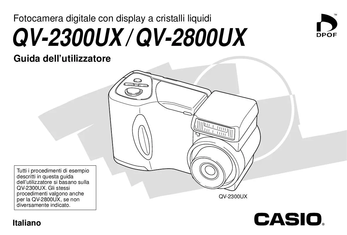 Mode d'emploi CASIO QV-2800UX