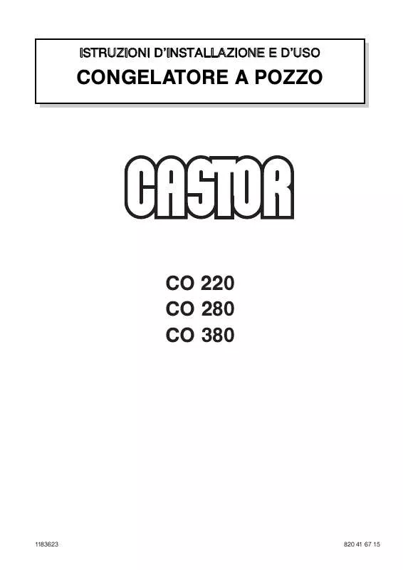 Mode d'emploi CASTOR CO280